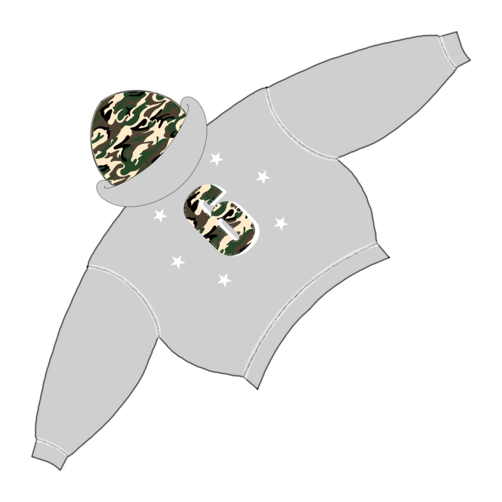 DBL HOOD ZIP UP [SS-CAMO/GREY]