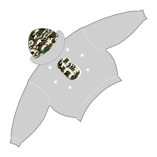 DBL HOOD ZIP UP [SS-CAMO/GREY]